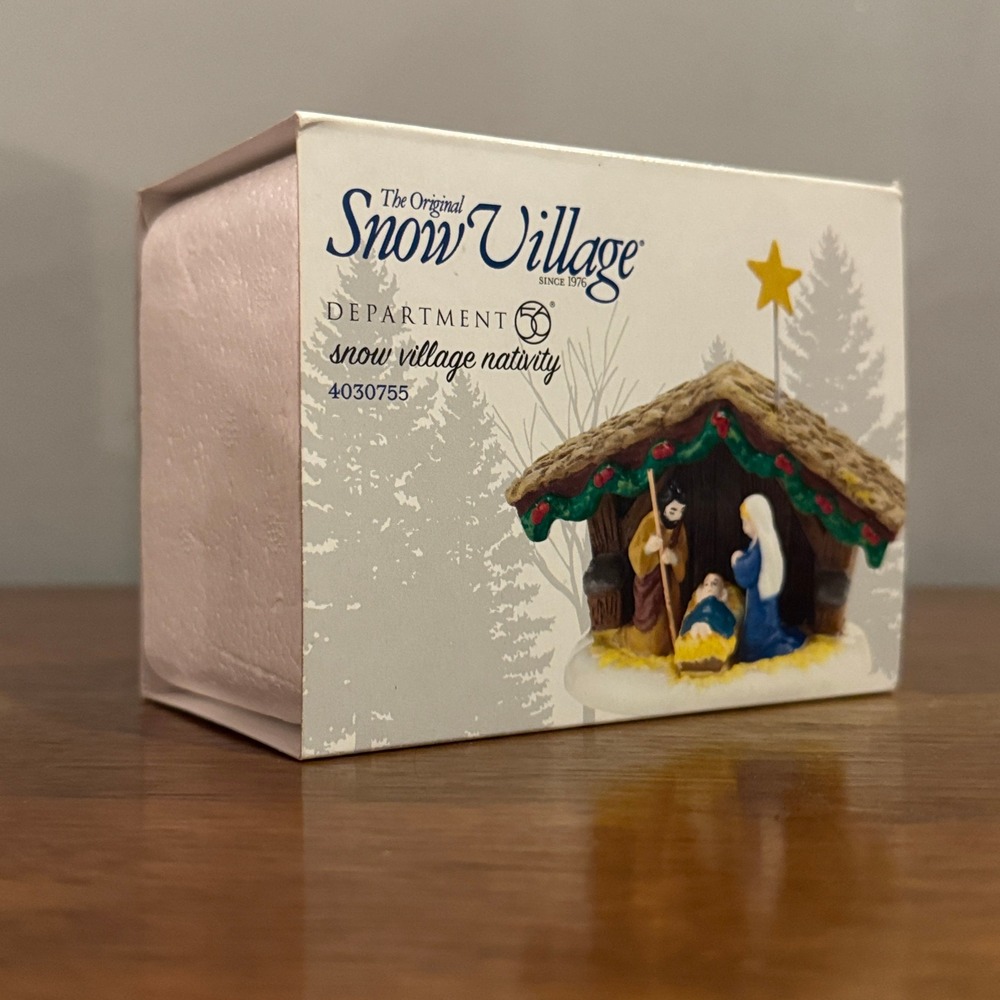 Department 56 Snow Village Nativity Figurine 4030755 Baby Jesus Creche Dept 56 - Picture 6 of 8